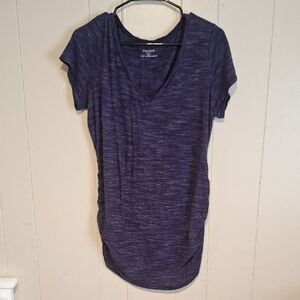 Motherhood Women's Maternity Blue V-Neck Top Size Large